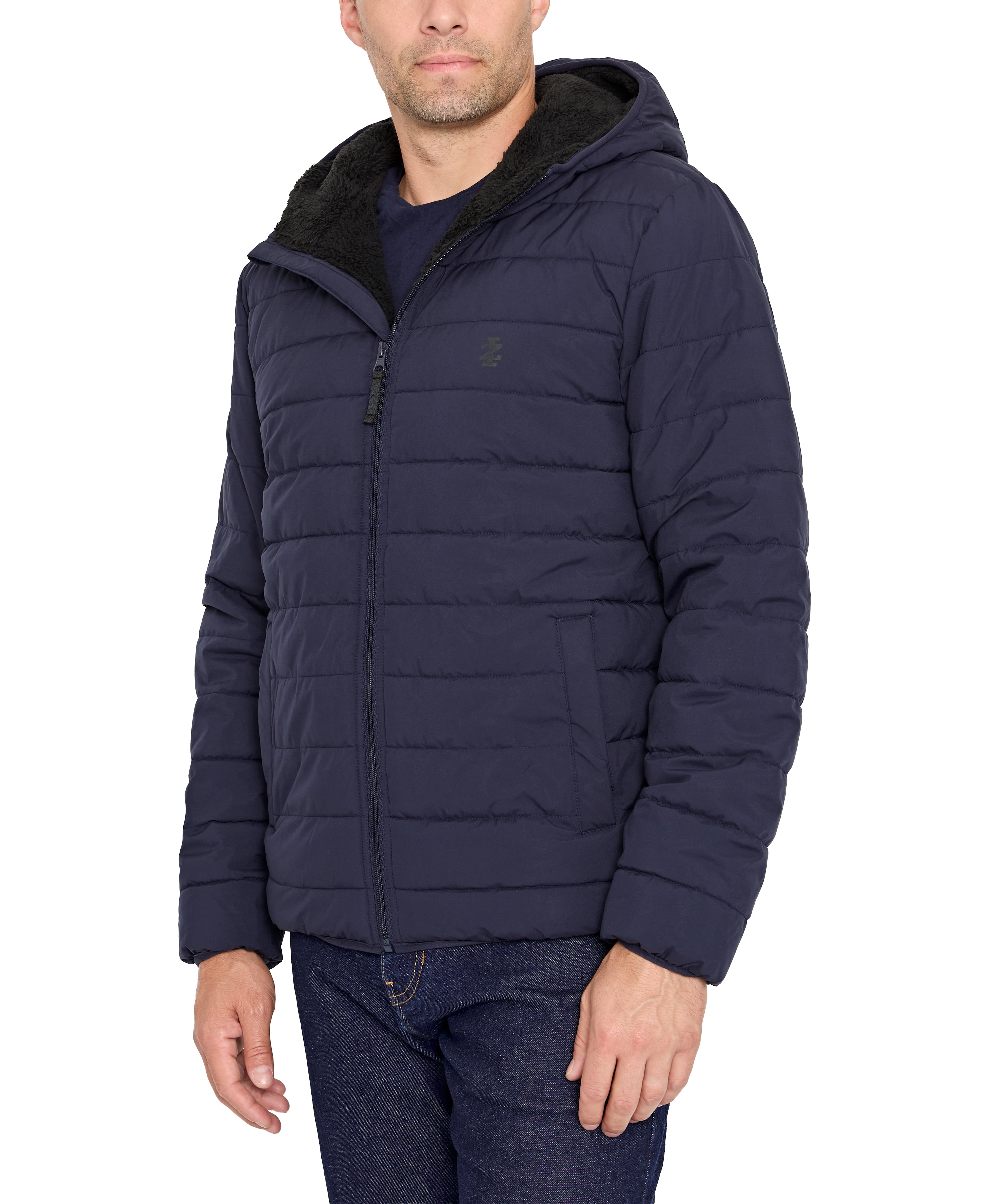 IZOD Men's & Big Men's Sherpa Puffer Jacket, Up to Size 2XL