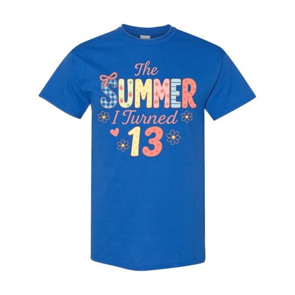 Inktastic The Summer I Turned 13 Cute Birthday Design T-Shirt