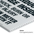 thumbnail image 5 of Hazardous Voltage Inside Can Shock, Burn Or Cause Injury Sign, OSHA Danger Sign, 24x36 Corrugated Plastic, 5 of 7