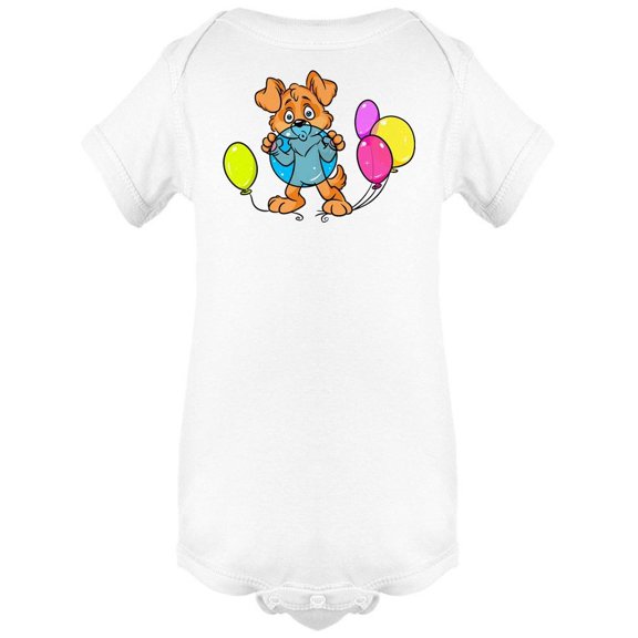 Dog Inflating Balloons Bodysuit Infant -Image by Shutterstock, 6 Months