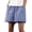 B03 Blue, variant on Axiiglly Bermuda Shorts for Women Striped Cotton Linen Elastic Waist Summer Casual Shorts with Pockets, S-3XL