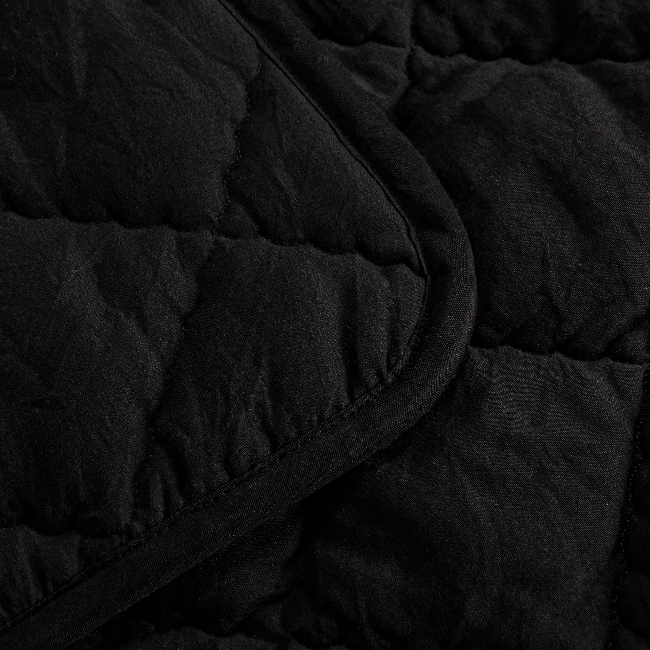 Flxxie Microfiber Ultra Soft Toddler Comforter, Warm Kids Crib Quilted Blanket, Black, 39"x47"