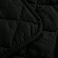 thumbnail image 2 of Flxxie Microfiber Ultra Soft Toddler Comforter, Warm Kids Crib Quilted Blanket, Black, 39"x47", 2 of 6