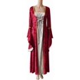 thumbnail image 4 of Renaissance Costume Women Corset Dress Medieval Maxi Dresses, Ren Faire Dress for Halloween and Cosplay, 4 of 5