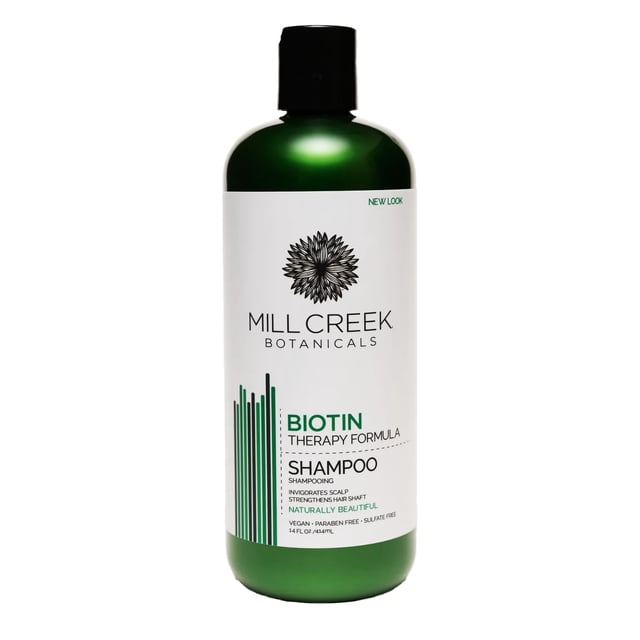 Champú con biotina Mill Creek, 14 onzas