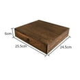 thumbnail image 4 of Vintage Storage Box DIY Decorative Wooden Jewelry Keepsake Storage Box with Lid Lock Wooden Memory Chest Earrings Organizer .5x24.5x6cm 25.5x24.5x6cm, 4 of 7