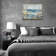 thumbnail image 4 of Busyhead Ocean Coastal 16"x12" Framed Painting Canvas Art Prints, 4 of 6