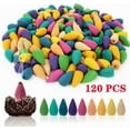 thumbnail image 3 of 120Pcs Incense Burner Cones Backflow Smoke Waterfall Censer Holder Bullet Usa, 3 of 6