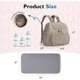 thumbnail image 6 of Diaper Bag Backpack Large Baby Bag for Boys Girls Quilted Travel Diaper Backpack with Changing Pad, Stroller Straps, 6 of 6