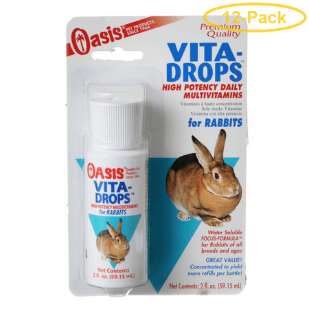 Oasis Rabbit Vita Drops 2 oz - Pack of 12