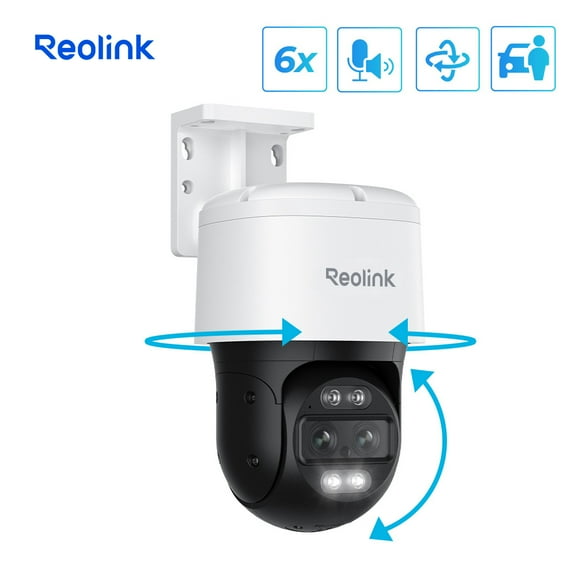 Reolink Trackmix PoE 4K PTZ Security Camera Dual-Lens 355° Auto-Track AI Detect Outdoor Surveillance
