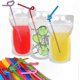 thumbnail image 1 of Translucent Reclosable Zipper Pouches with Straw Holes, 100 Pack, 1 of 5