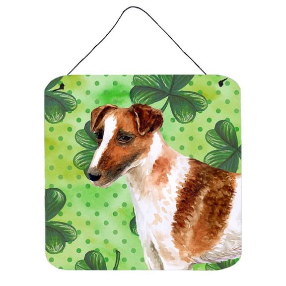 Smooth Fox Terrier St Patricks Wall or Door Hanging Prints