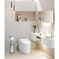 thumbnail image 6 of SunnyPoint Freestanding Toilet Paper Holder Stand with Storage – Holds 3 Spare Rolls, Sturdy Steel Construction, Oil Bronze Finish, for Bathroom & Restroom, 6 of 8