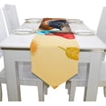 thumbnail image 4 of ColourLife Table Runner Retro Turkey Pattern Washable Table Cloth Runner for Holiday Home Wedding Table Top Decoration 13x70 Inches, 4 of 5