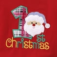 thumbnail image 6 of Weebloom Christmas Baby Girl Outfit Cute Fall Winter Long Sleeve Xmas Santa Romper Plaid Bow Skirt Set Headband 3 Piece Clothes Outfits Red 12-18 Months, 6 of 9