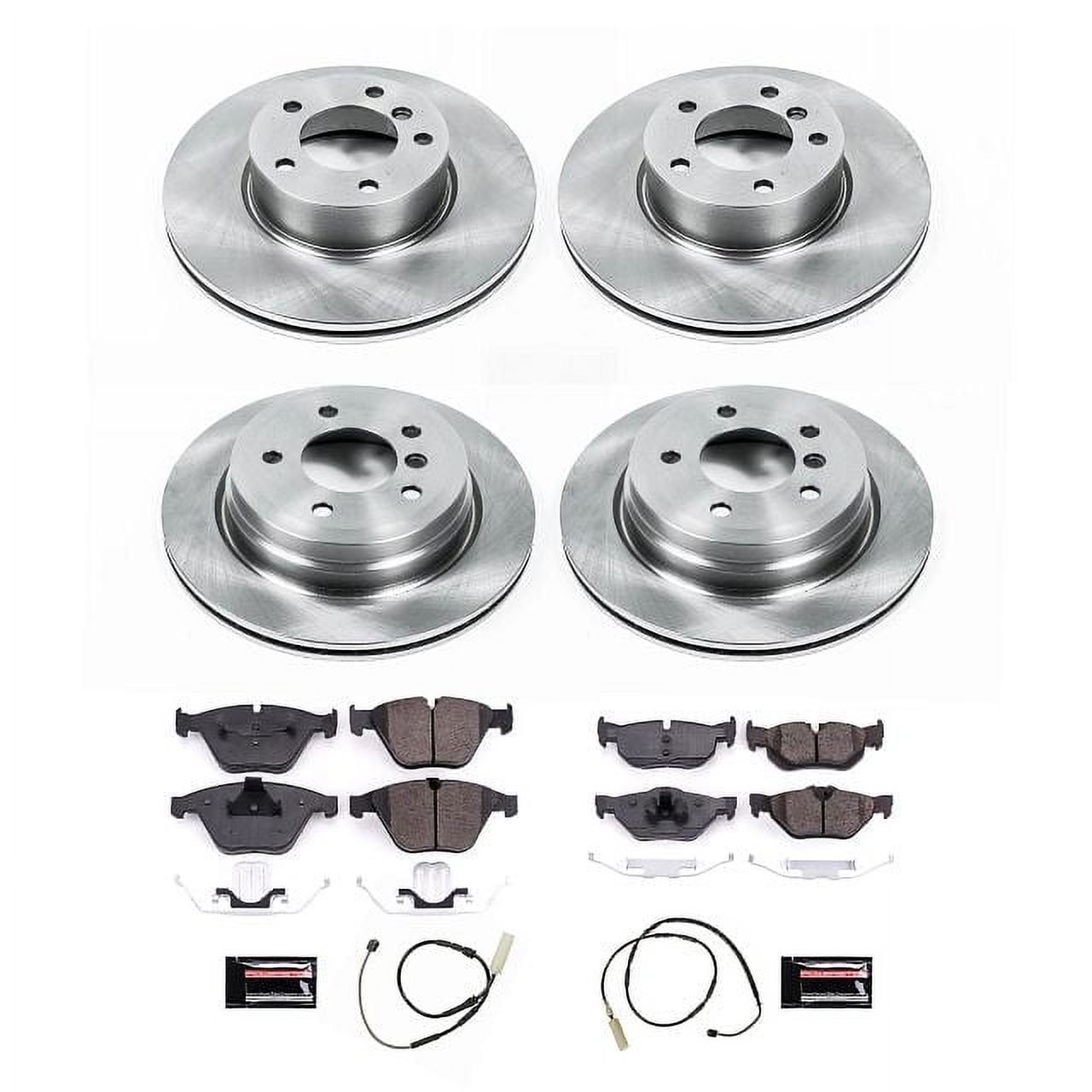 PowerStop Front and Rear Stock Replacement Brake Pad and Rotor Kit Fits: BMW Select Models KOE8882