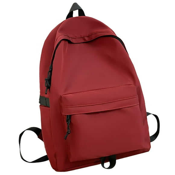 KVPLBQFD Backpack Black Backpack for Women Backpack Men Plain Black Mens Backpack School Best Backpack Travel Bookbag, Red One Size