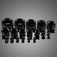 thumbnail image 3 of Wide Application Silicone Fleshes Tunnel Silicone Fleshes Ear Plugs Comfortable Fit Easy To Safe Multifunctional black 14mm, 3 of 9
