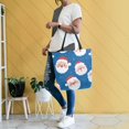 thumbnail image 6 of Large Canvas Bag 13.5x5.1x15 Inch Canvas Bag Shopping Canvas Bag Suitable For Outing Shopping Travel Out Of Large Capacity Storage Cute Santa Claus Face, 6 of 9