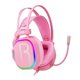 thumbnail image 1 of Auriculares estéreo 7.1 para juegos de PC con cancelación de ruido. Rosado, 1 of 8
