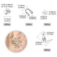 thumbnail image 2 of 1Bag 200Pcs 4 Style DIY Jewelry Making Findings Kit Inclduing Iron & Brass Crimp Beads Covers Brass End Bead Tips & Wire Guardian and Protectors Silver 2~7x2~4mm Hole: 0.5~1.5mm 50Pcs/style DIY, 2 of 5