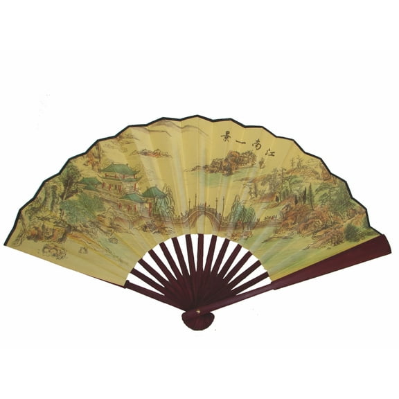 Big Hand Fan w/ Picture of Bridge
