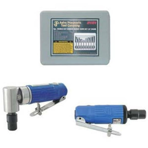 Astro Pneumatic Tool  Die Grinder Combo Kit With Burrs