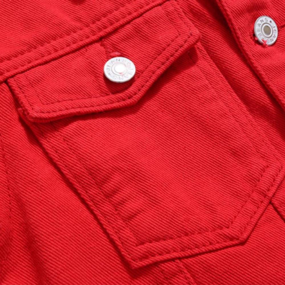 Saient Boyfriend Jean Jacket Women Denim Jackets Vintage Long Sleeve Jacket Casual Slim Coat - image 4 of 7