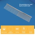 thumbnail image 2 of BIMZUC Metal Dog Grooming Comb – Lightweight, Portable, Safe Rounded Ends – Professional Knot‑Remover for Cats & Dogs, 92426M, 2 of 8