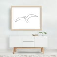 thumbnail image 3 of One Line Bird - Line Drawing Line Art Minimalist Bird Abstract Wildlife Silhouette Black and White Unframed Wall Art Print 30 x 40 inches, 3 of 4