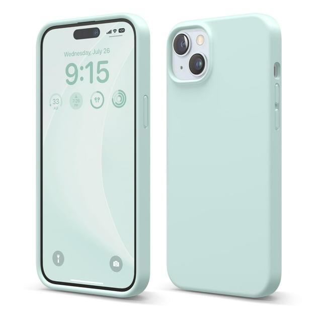 Funda Elago Liquid Silicone compatible con iPhone 15 Plus Aqua Sky