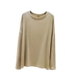 thumbnail image 3 of Bovxnpu Women Long Sleeve Shirts Basic Tee Loungewear Shirts Women's Cotton Crew Neck Long Sleeve Fall Summer Comfortable Tops, 3 of 6