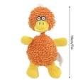 thumbnail image 3 of Indestructible Dog Toys, Dog Toys for Aggressive Chewers, Stuffed Animal Dog Plush Chewing Toy, Interactive Dog Squeak Toys for Puppy, Small, Medium, Large Dogs 7 Inches(Orange), 3 of 3