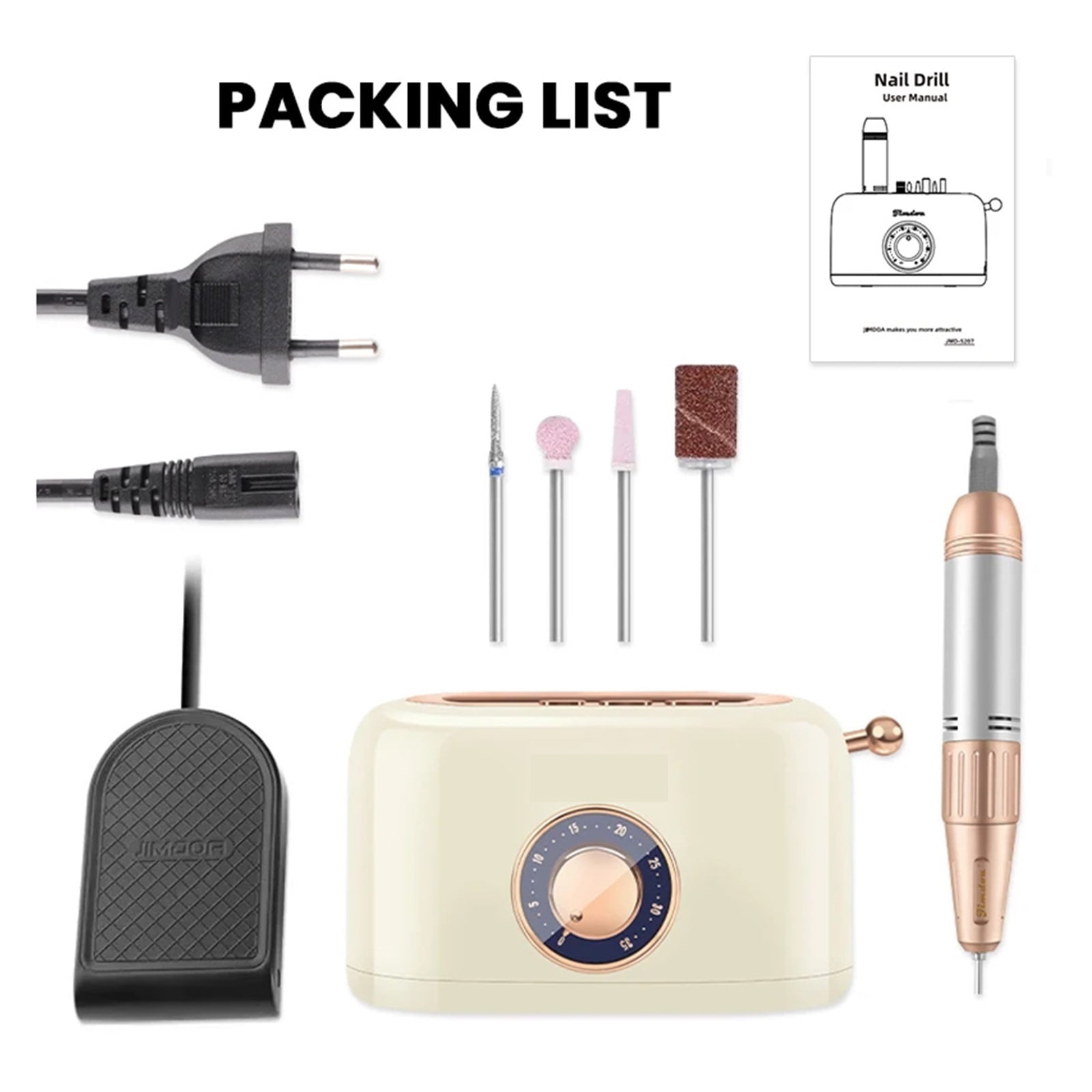 Camera Shape Electric Nail Drill Machine, Electric Nail File, Nails Accessories, Gel Nail Polish Sander, Professional Tool Manicure