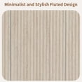 thumbnail image 3 of LKTART 64" Buffet Cabinet with Storage, Modern Fluted Accent Sideboard Media Console Credenza with Adjustable Shelves Pressed Spring for Kitchen Living Room,31.5" H (Rock Grey), 3 of 11