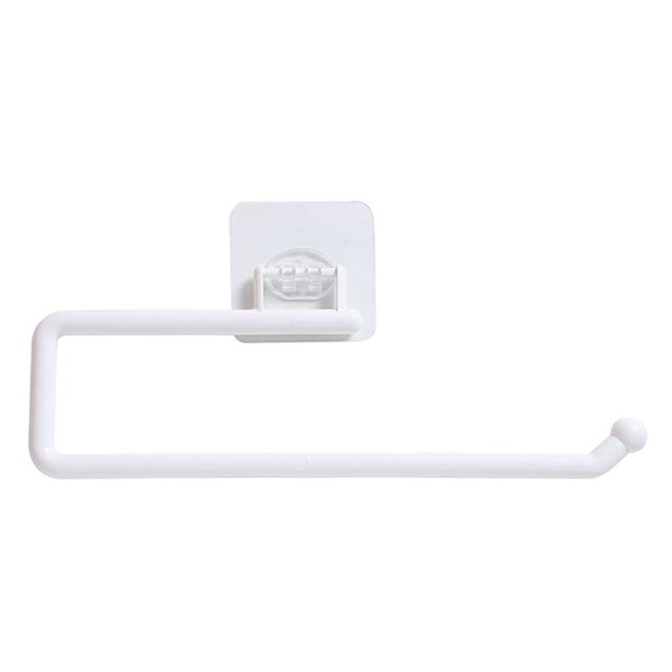 2uds. Toallero de cocina sin perforación para lavadero/despensa/baño (blanco)