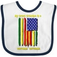 thumbnail image 3 of Inktastic My Great Grandpa is a Vietnam Veteran Boys or Girls Baby Bib, 3 of 4