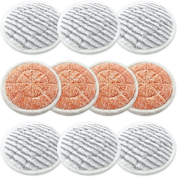 10-Pack S7000 Replacement Steam Mop Pads,Compatible with Shark S7001 S7000AMZ, S7000 S7001TGT S7201 S7005 S7020 S8001 S8201 Series Steam Mop Pads,Steam & Scrub All-in-One Scrubbing Mop Pads