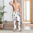 thumbnail image 6 of Lsque Cute Cow and Milk Stains Print Men's Pajama Pants, Lounge Pant - Comfortable Home Wear,Elastic Waistband, Stylish Design-Large, 6 of 9