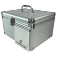 thumbnail image 3 of (2) CheckOutStore Aluminum CD/DVD Media Hanging Sleeves Storage Box (Holds Up To 300 Discs) (Silver), 3 of 5
