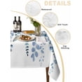 thumbnail image 2 of Eucalyptus Blue Table Cloth, Farmhouse Leaves Summer Spring Waterproof Tablecloth for Rectangle Tables, Reusable Washable Fabric Table Cover for Restaurant Kitchen Dining Tables 54"x108", 2 of 6