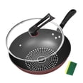 thumbnail image 4 of Sartén Wok Macarena de acero inoxidable con tapa 30 cm, 4 of 7