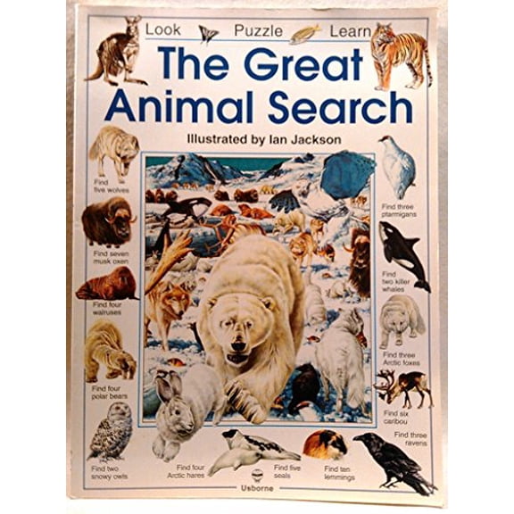Pre-Owned The Great Animal Search (Look Puzzle Learn) (Paperback) 0746017391 9780746017395