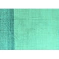 thumbnail image 1 of Ahgly Company Machine Washable Indoor Rectangle Solid Turquoise Blue Modern Area Rugs, 2' x 3', 1 of 4