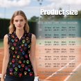 thumbnail image 7 of KEIAHUAN Dog Paw Prints Women Golf Tank Tops Trendy Soft Racerback Athletic Sleeveless Tops with 2 Side Pockets Moisture Wicking Quarter Zip Workout Tennis T-Shirts, 7 of 7
