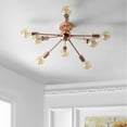 thumbnail image 6 of JONATHAN Y Copper 30.5" 8-Light Sputnik Metal LED Flush-Mount, Copper, 6 of 9