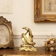 thumbnail image 1 of Estatua de serpiente de Ingots Figura de serpiente Exhibición Escultura animal Adorno de escritorio para gabinete Oficina Granja Centro de mesa Fiesta M, 1 of 8