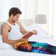 thumbnail image 5 of Balery Vibrant Rainbow Butterfly A Pantalones de pijama para hombre, pijama ultraligero, pantalón de descanso-X-Large, 5 of 6