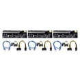 thumbnail image 2 of stanreset PCI-E 1x to 6x USB3.0 Extender Card Board Portable Desktop PC Mining Adapter Cable Electric Equipment Accessories Type  4 3Set, 2 of 6